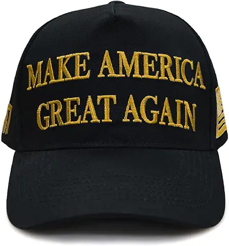 Black & Gold MAGA Hat 45-47 MAGA Hat Trump Musk