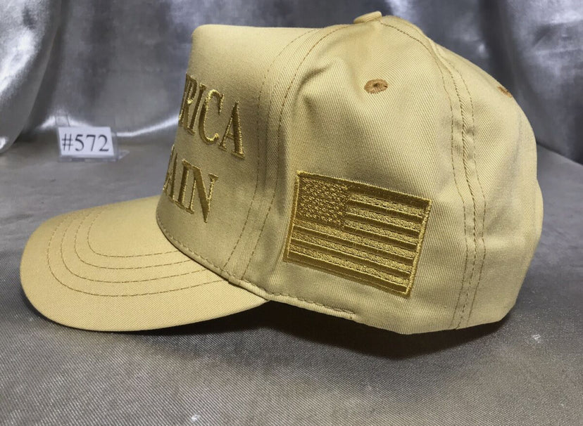 Golden MAGA Hat 45-47 MAGA Hat Trump Musk