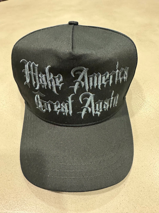 Dark Gothic MAGA Hat 45-47 MAGA Hat Trump Musk