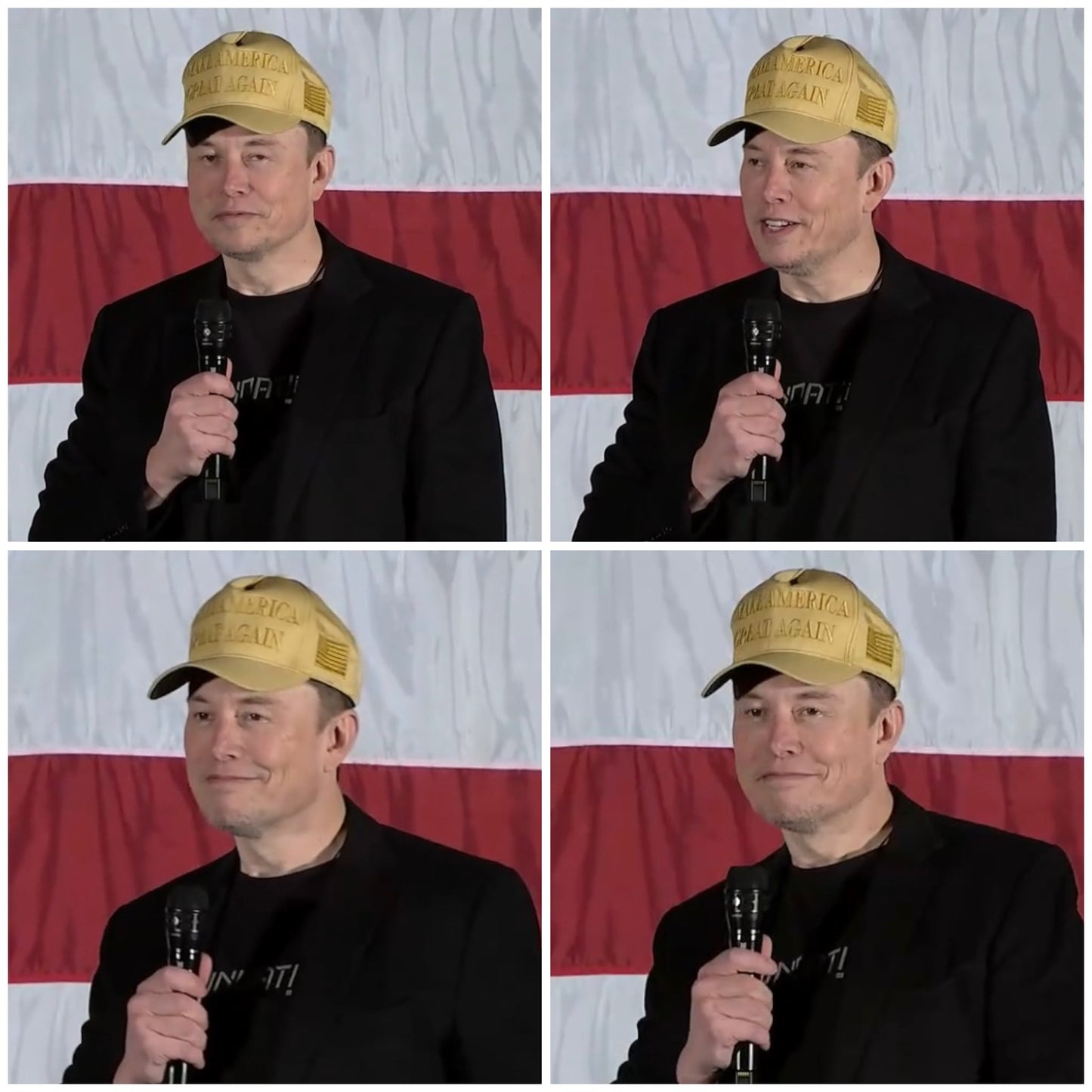 Golden MAGA Hat 45-47 MAGA Hat Trump Musk