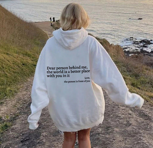 DEAR PERSON BEHIND ME SWEATSHIRT