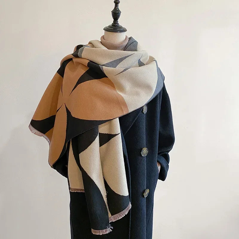 Luxury Thick Blanket Shawl Winter